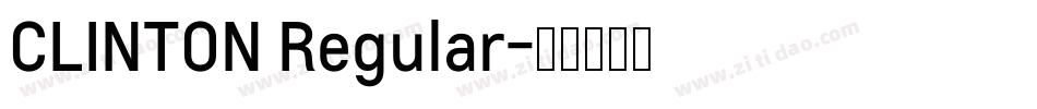 CLINTON Regular字体转换